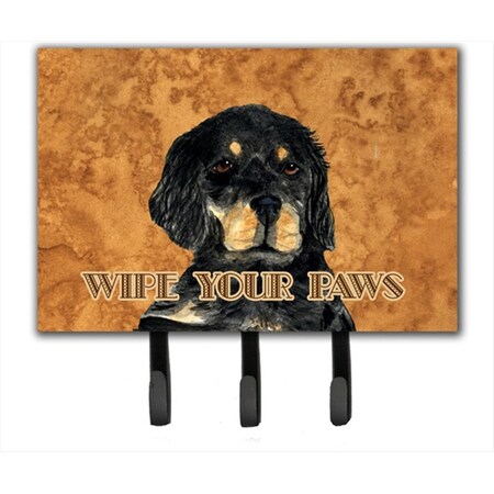 Carolines Treasures 6 x 9 in. Gordon Setter Wipe Your Paws Leash or Key Holder SS4885TH68